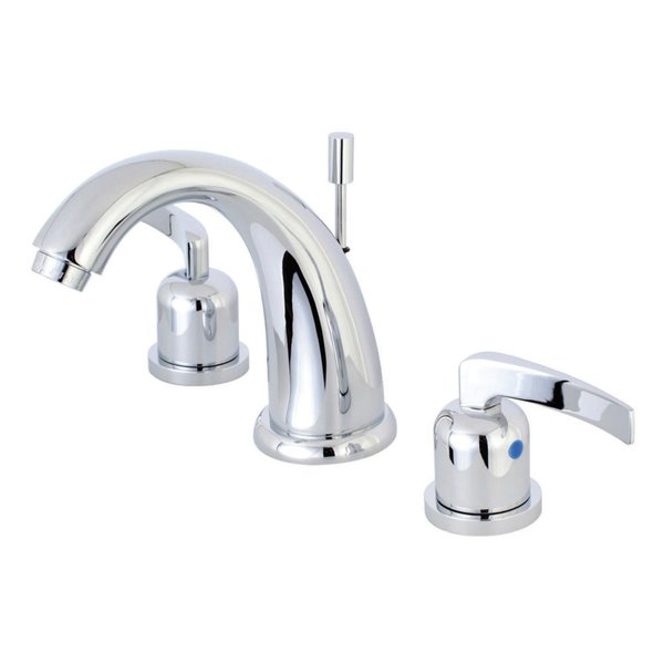 Kingston Brass KB8981EFL 8" Widespread Bathroom Faucet, Polished Chrome KB8981EFL